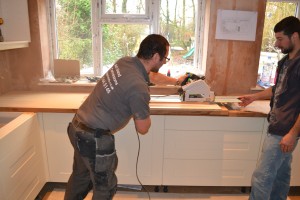 Kitchen being fitted in Beaconsfield HP9