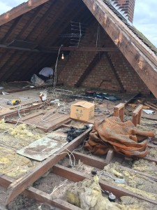 Hip to gable loft conversion Beaconsfield HP9 work starts!